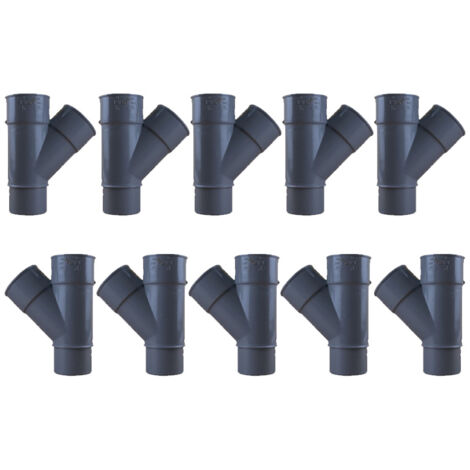 10 culottes PVC 45° Mâle Femelle Ø40 - First Plast