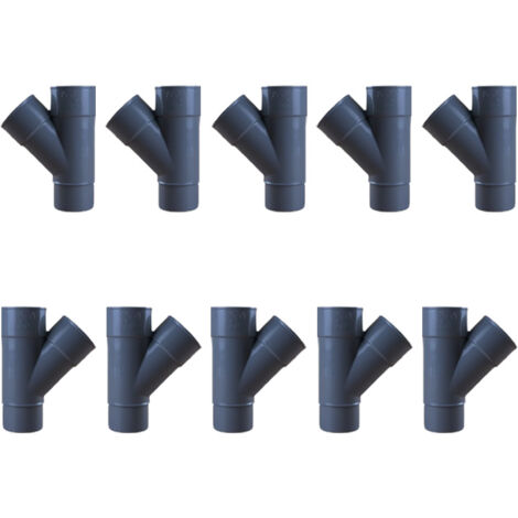 10 culottes PVC 45° Mâle Femelle Ø50 - First Plast