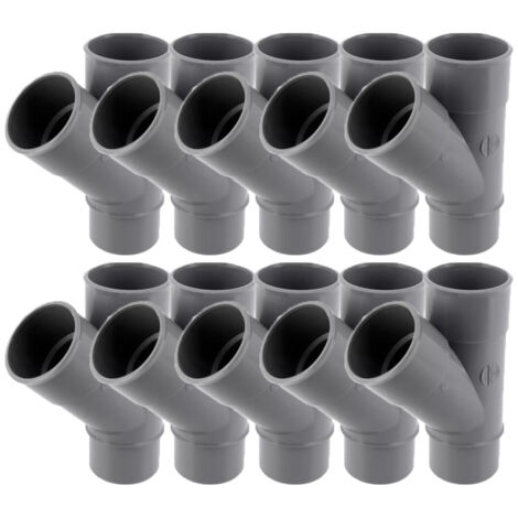 10 culottes pvc évacuation Ø50 Mâle Femelle 45° - Nicoll