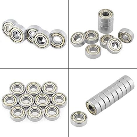 10 cuscinetti a sfera in acciaio inox 696ZZ, 6 x 15 x 5 mm, 440C