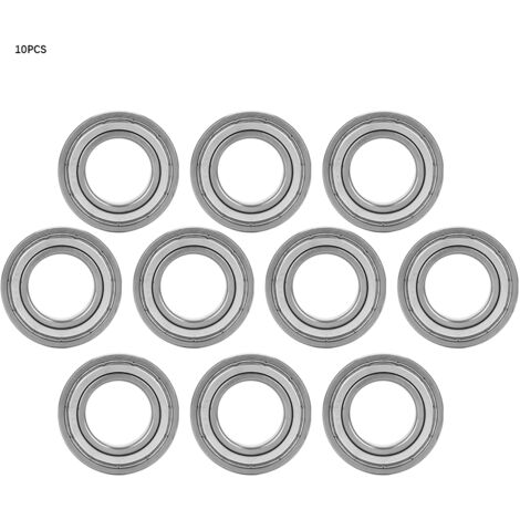 10 cuscinetti a sfere a gola profonda in gomma sigillati 6904ZZ, dimensioni: 20 mm × 37 mm × 9 mm