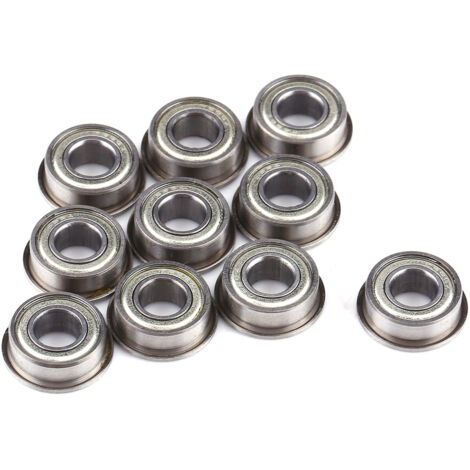 10 cuscinetti a sfere flangiati a doppia schermatura in acciaio F686ZZ, 6 x 13 x 5 mm