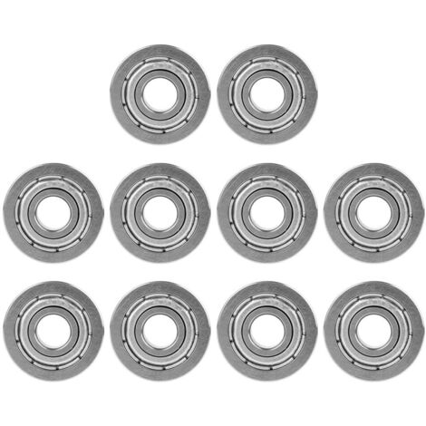 10 cuscinetti a sfere flangiati a doppia schermatura in miniatura F695ZZ 5x13x4 mm