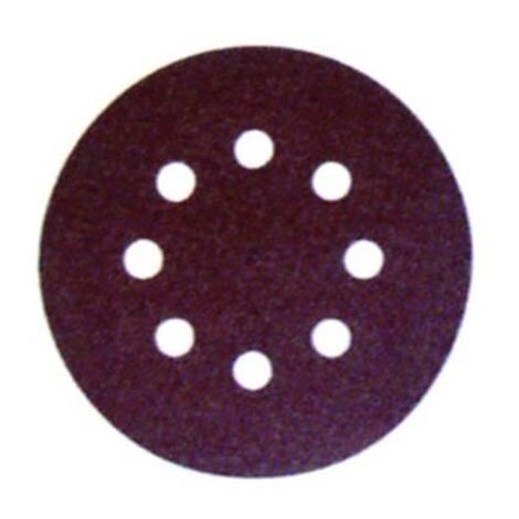 10 DISCHI CARTA ABRASIVA FORATA CON VELCRO PER ROTORBITALI Ø MM.125 - grana 80