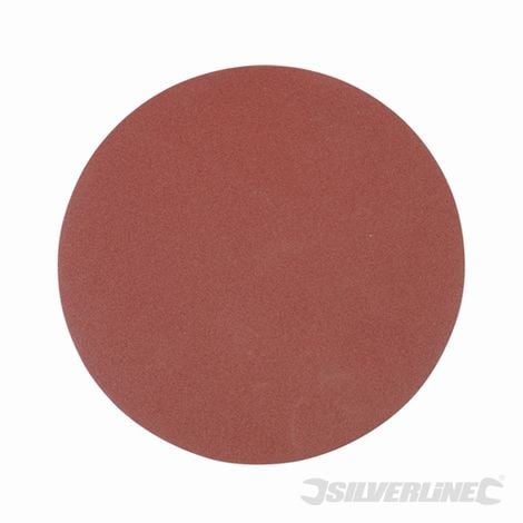 10 DISQUES ABRASIFS AUTO-AGRIPPANTS 300 MM GRAIN 120 SILVERLINE 436756