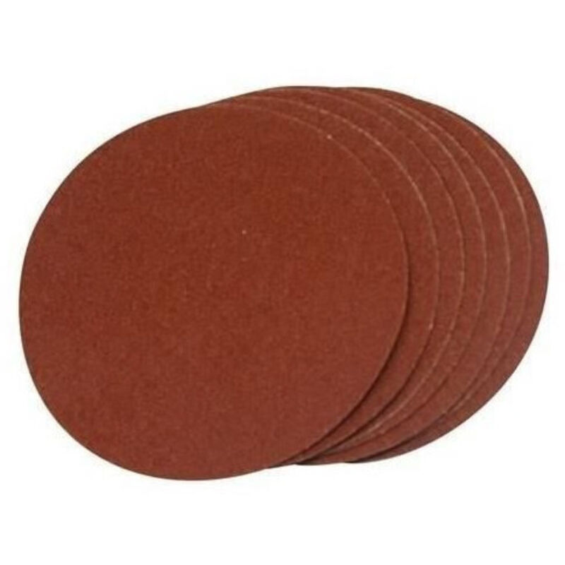 10 disques abrasifs auto-collants 150 mm grain 80 Silverline 583264