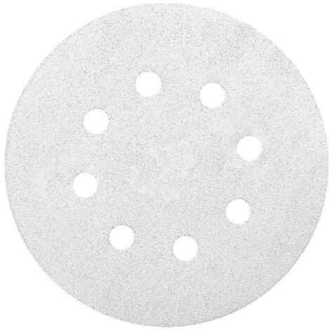 10 Disques abrasifs MAKITA Ø 125 mm White Auto-agrippant avec 8 trous