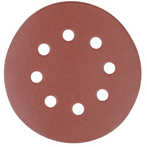Silverline - 10 disques abrasifs perforés auto-agrippants 125 mm - Grain 240