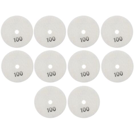 10 disques de ponçage diamant 3 pouces pour marbre, béton et pierre, grain 100, lot de 10 pièces