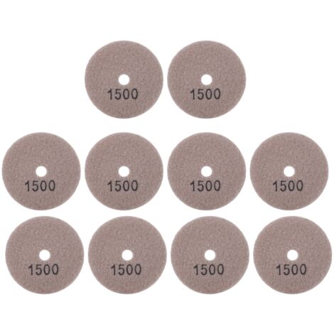 10 Disques de Ponçage Diamant 3 Pouces pour Marbre Béton Pierre - Lot de 10 - Grain 1500