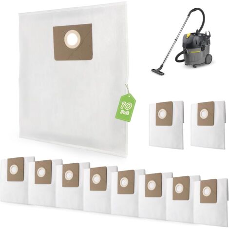 10 Dust Bags for Kärcher NT 14/1, NT 25/1, NT 35/1, NT 2000 6.907-479.0/69074790 Replacement SELFCLEAN Filter Bag for Vacuum Cleaner Accessories
