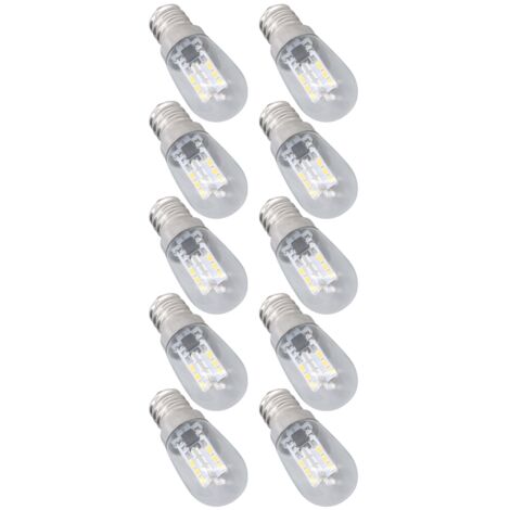 10 E12 LED-Glaslampen, 500 lm, für Decken-/Wandleuchten, Schlafzimmer/Büro, 220 V