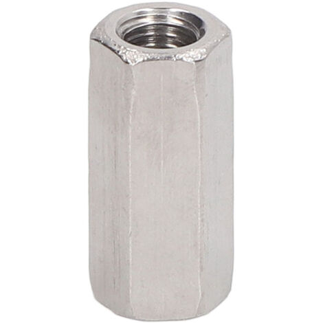10 Écrous de Raccordement Hexagonaux en Acier Inoxydable 304 pour Assemblages Filetés, Boulons et Tiges