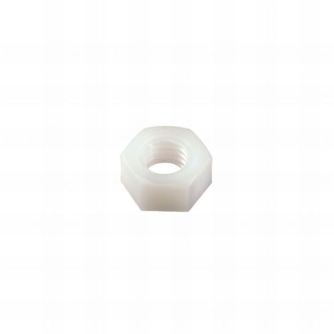 10 écrous HU nylon DIN934 D8 mm - Diamètre 4 mm mm