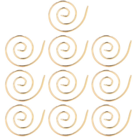 10 Edelstahl-Spiralstricknadeln für Schals und Strickjacken, praktisches goldenes Nähwerkzeug