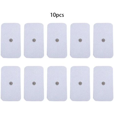 10 électrodes EMS auto-adhésives, patchs de physiothérapie à gel pulsé, masseur corporel, stimulateur musculaire électrique04529-AquaForge
