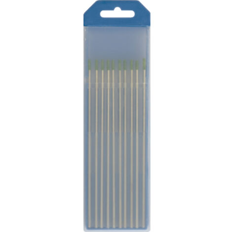 10 électrodes tungstène pur WP Ø 3,2mm GYS - vert (AC)