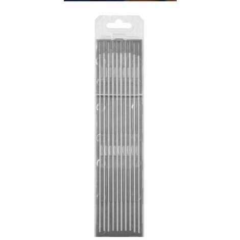 10 Électrodes tungstène WC cerium Ø 3,2mm GYS - gris (AC/DC)
