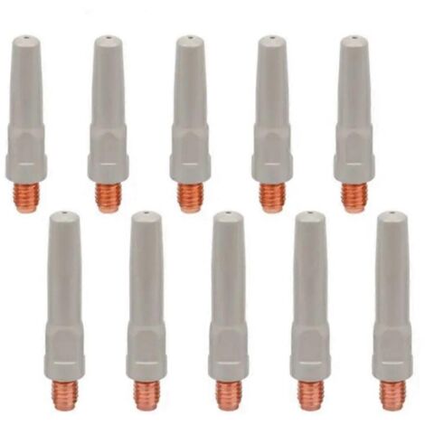 10 embouts d'alimentation de fil de soudage anti-sacré 8,8 x 40 x 1,0 mm