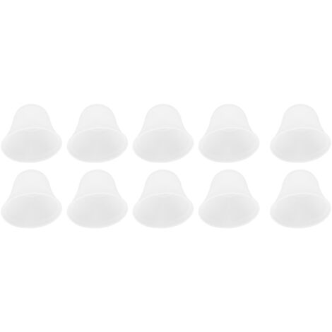 10 Embouts d'Écouteurs en Silicone Souple, Dômes pour Amplificateurs Auditifs, Bouchons d'Oreille Blancs