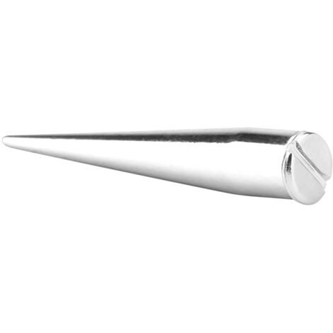 10 Ensembles de Rivets et Clous à Vis 7mm en Métal pour Artisanat du Cuir DIY (Couleur Argent)
