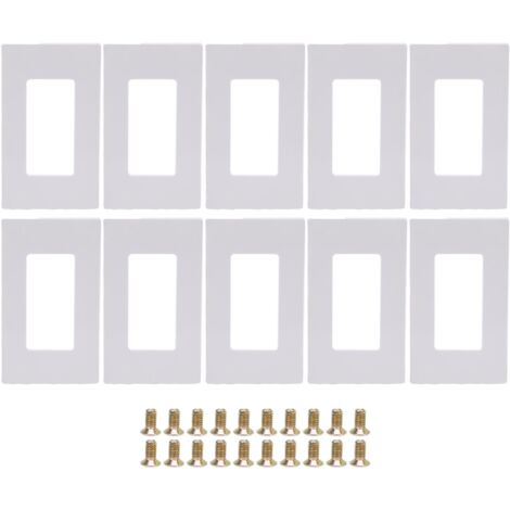 10 ensembles de supports à clipser adaptés au Leviton 80301-SW Decora Plus, Kit de support de montage de plaque murale à 1 gang