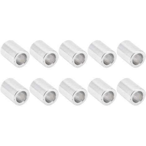 10 Entretoises en Alliage d'Aluminium Diamètre 6mm, Longueur 7mm - Lot de 10 pour Montages Électroniques et Projets DIY