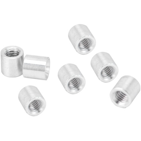 10 Entretoises Rondes M4 x 6mm, Colonnes de Montage pour Structure, Série 3501, Écrous de Raccordement Filetés