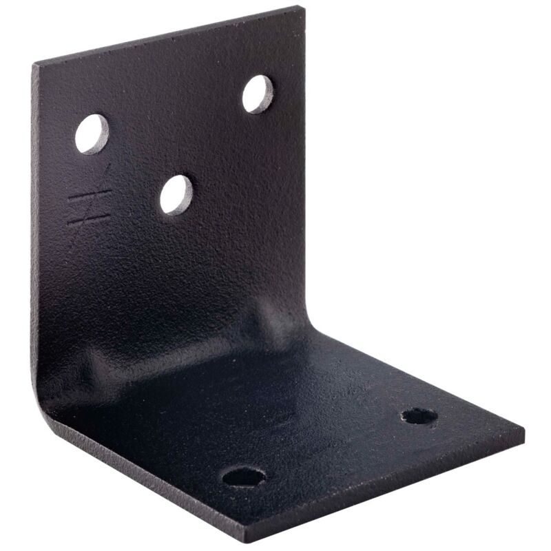 Querre d'assemblage 40x40mm avec vis tête noire 5x35 mm, ensemble de 10 équerres et 60 vis - simpson