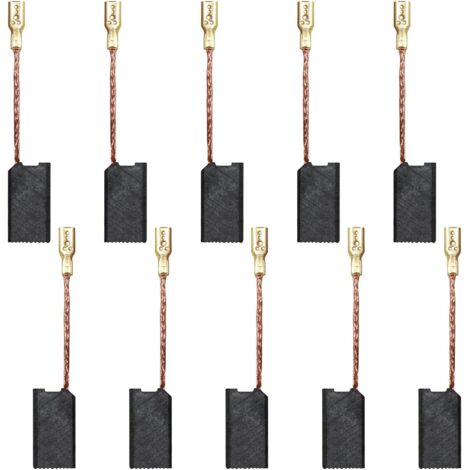 10 escobillas de carbón de repuesto para herramienta eléctrica Makita S1M-FF03-100A/6-100 A86C - Reemplaza - 15  8  5 mm - Carbón de alta calidad para un rendimiento y durabilidad óptimos.