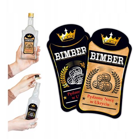 10 ETIQUETAS PREMIUM PARA VODKA, ALCOHOL Y AGUA MOONSHINE
