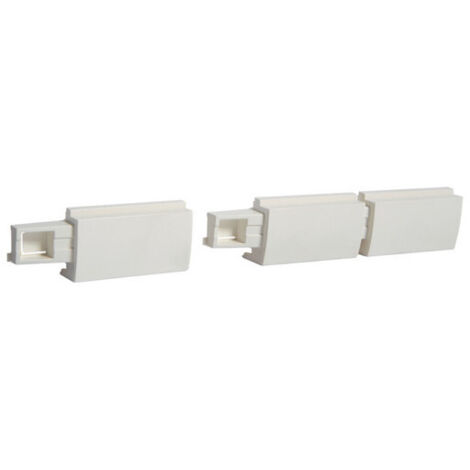 10 extensions pour support appareillage lifea LFF71H090Pure RAL 9016 Pure - HAGER LFF71H0999016