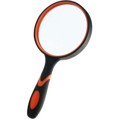10-fache Lupe, Leselupe, Kinderlupe, Kinder-Insektenlupe, 80-mm-Lupe, Lupe mit rutschfestem, weichem Gummigriff, für Kinder und ältere Menschen