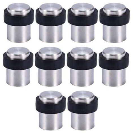 10 fermaporta da pavimento in acciaio inox da 4,5 cm, fermaporta, blocchi per porte