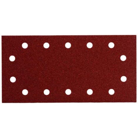 10 feuilles abrasives auto-agrippantes 115 x 230 mm, P 320, série « professional », pour bois et métal, pour ponceuse vibrante metabo 10 pièces