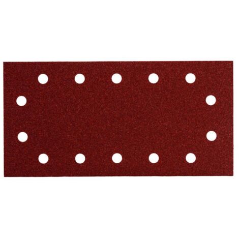 10 feuilles abrasives auto-agrippantes 115 x 230 mm, P 40, série « professional », pour bois et métal, pour ponceuse vibrante metabo 10 pièces