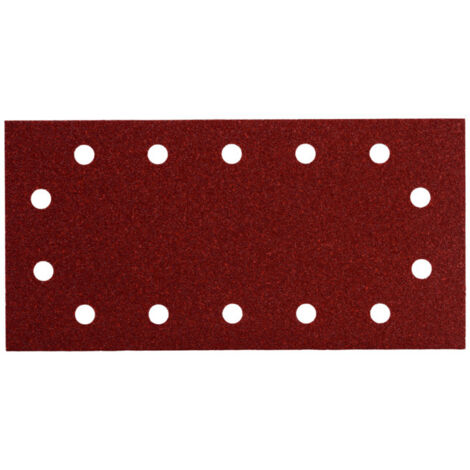 10 feuilles abrasives auto-agrippantes 115 x 230 mm, P 60, série « professional », pour bois et métal, pour ponceuse vibrante metabo 10 pièces