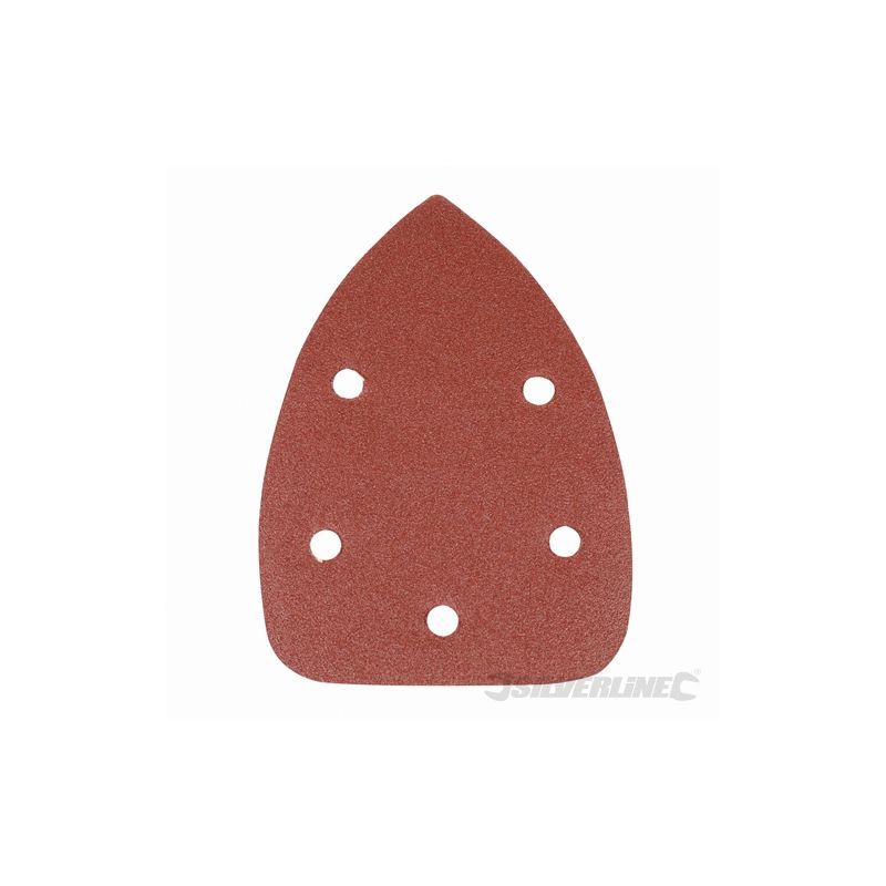 Silverline - 10 feuilles abrasives auto-agrippantes 140 mm grain 120 598542