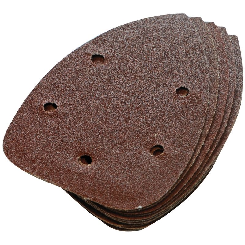 10 feuilles abrasives auto-agrippantes 140 mm grain 60 Silverline 245094