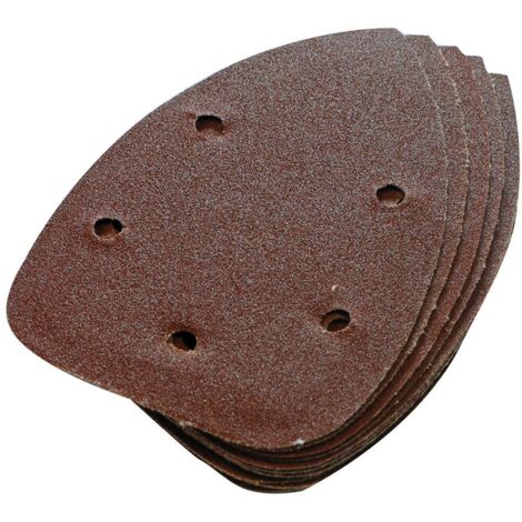 10 FEUILLES ABRASIVES AUTO-AGRIPPANTES 140 MM GRAIN 60 SILVERLINE 245094