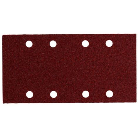10 feuilles abrasives auto-agrippantes 93 x 185 mm, P 180, série « professional », pour bois et métal, pour ponceuse vibrante metabo 10 pièces