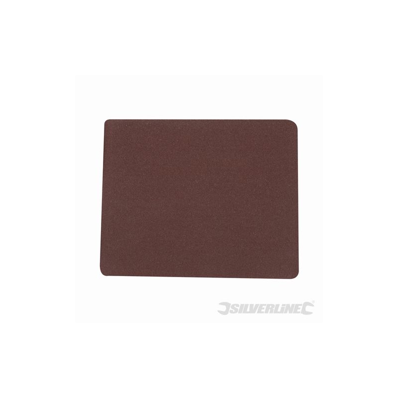 10 feuilles toile émery grain 120 Silverline 371759