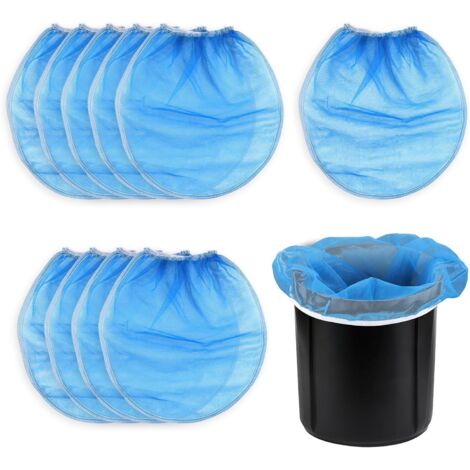 10 filtros de pintura, bolsa de malla fina azul con apertura elástica, ideal para cubos de 5 galones, para hidroponía, pintura y jardinería.