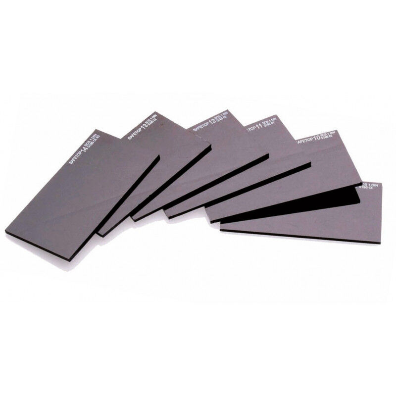 

Filtros para pantalla de soldadura de cristal mineral 110 x 55 mm - Tono 12 - Safetop