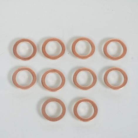 10 Flachdichtung aus Kupfer Schraube Ablassschraube 14x20x1.5mm