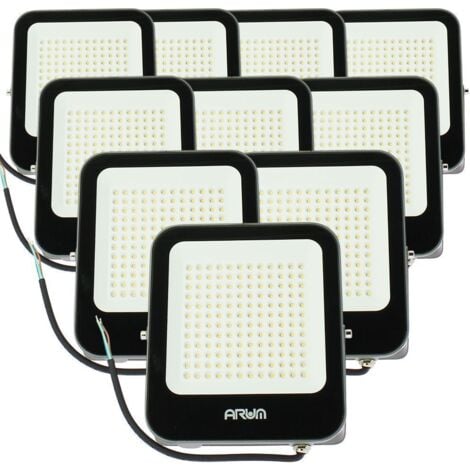 ARUM LIGHTING 10 Focos LED 100W IP65 SIRAH exterior blanco natural 4000K
