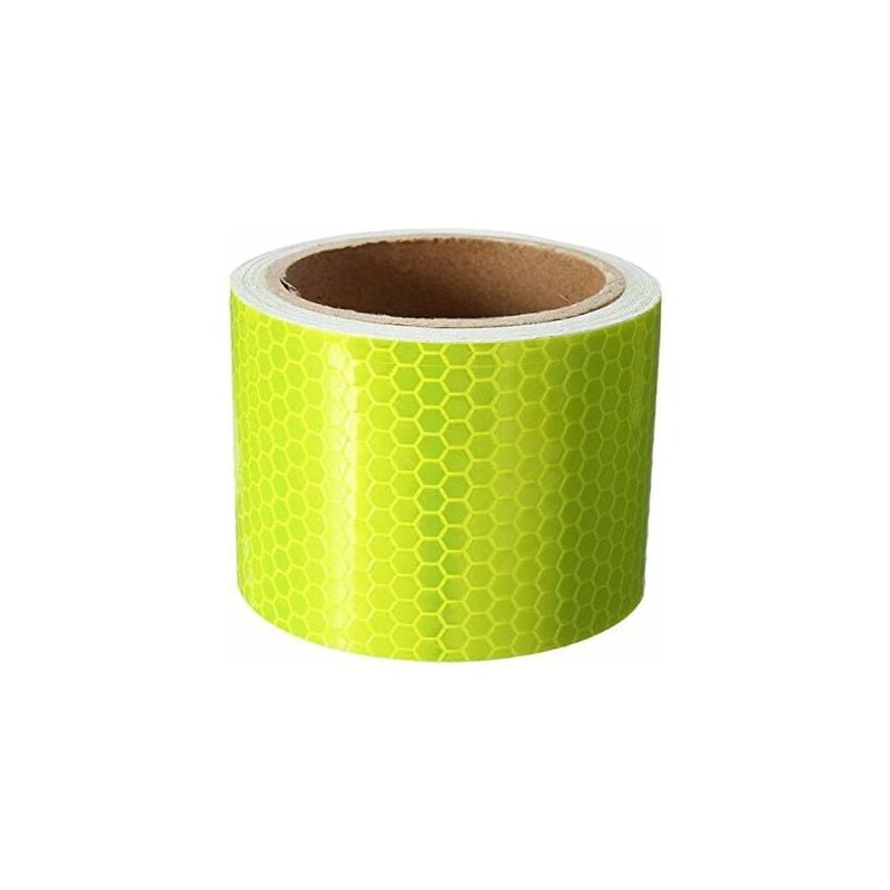 10 Fuß fluoreszierender gelber reflektierender Sicherheitswarnband-Filmaufkleber | 06220058096112 10 Fuß fluoreszierender gelber reflektierender Sicherheitswarnband-Filmaufkleber | 06220058096112