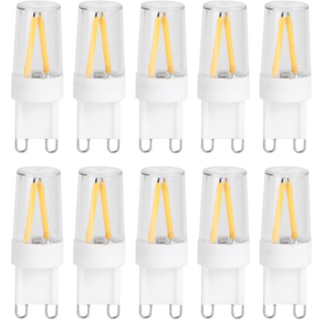 10 G9 1,5W 110V LED-Lampen, Bi-Pin-Sockel für Kronleuchter, Deckenleuchten und Wandleuchten