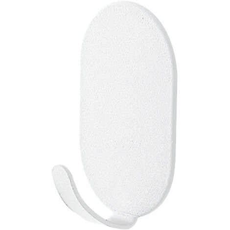 10 ganchos adhesivos blancos – montaje en pared para toallas y ropa, fácil instalación sin taladrar, adhesivo fuerte para baño, puerta, cocina