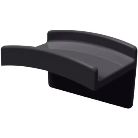 10 ganchos autoadhesivos para sombreros, para puerta, dormitorio, decoración, color negro